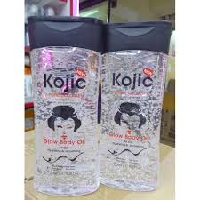 Kojic Pure Collagen Skin Lightening Glow Body Oil Brightens Skin, Reduces Dark Spots, Hydrates, Boosts Collagen, Anti-Aging, Soothes, For Body