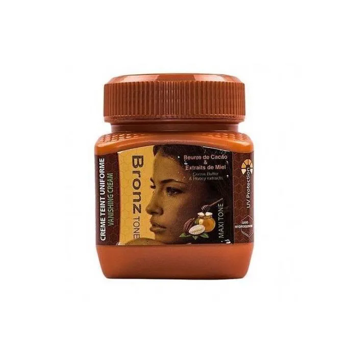 Bronze Tone Maxi Tone Jar Cream with Cocoa Butter & Honey Extracts as pictured