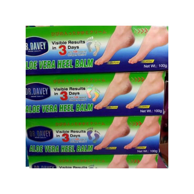 Dr. Davey Aloe vera Heel Balm Foot Repair Softening Foot Cream