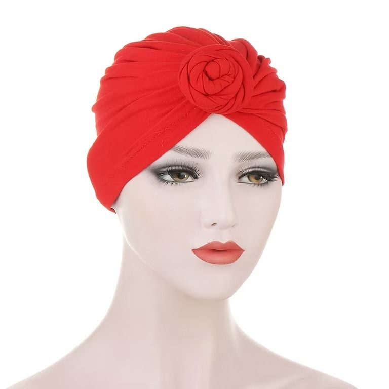 Women Turban African Pattern Knot Head-wrap Beanie Pre-Tied Bonnet Chemo Cap Hair Loss Hat