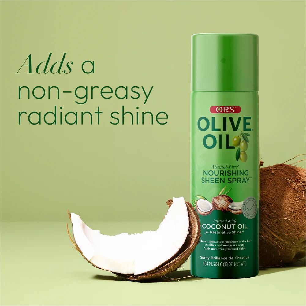 85ML ORS OLIVE OIL NOURISHING SHEEN SPRAY 1PC ORS Olive Oil Nourishing Hair Spray (OPTIONS: BLACK CASTOR OIL, COCONUT OIL, ARGAN OIL)
