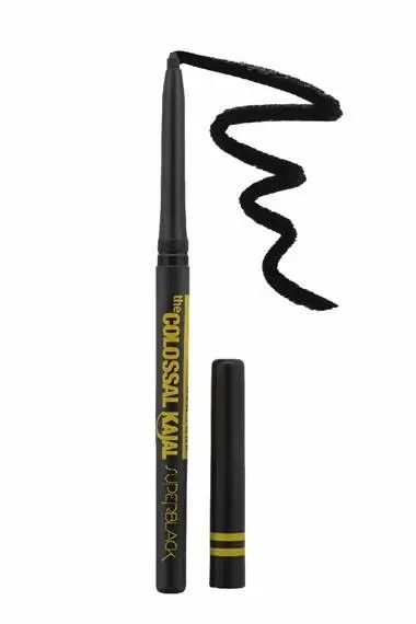Colossal Kajal Matte Black Easy Glide-on Long-last Pencil Eyeliner Lipliner