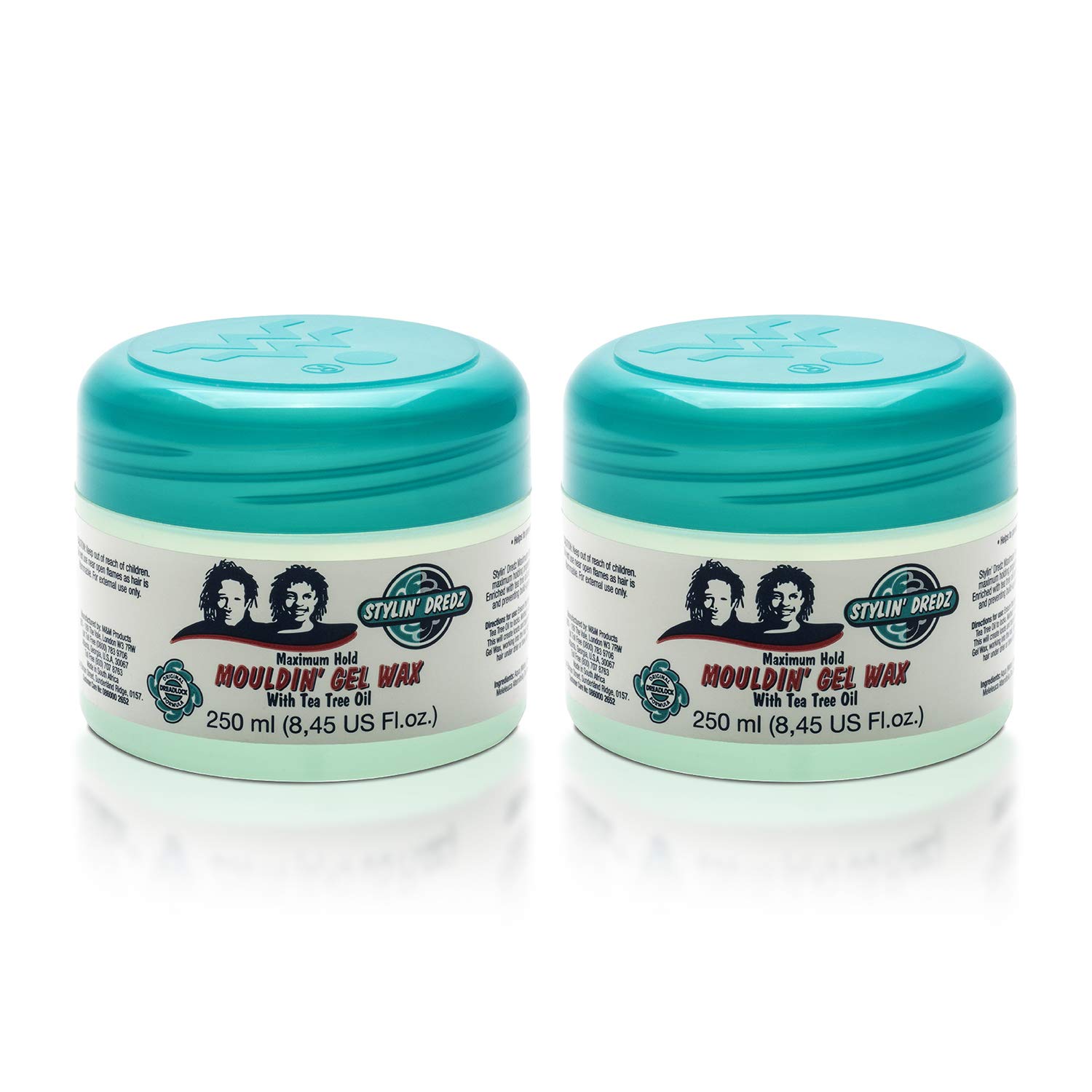 Stylin Dredz Maximum Hold Moulding Gel Wax with Tea Tree Oil - Natural Hairstyles Dreadlocks Artificial Locs 125ML Starter Locs Maintaing Locs