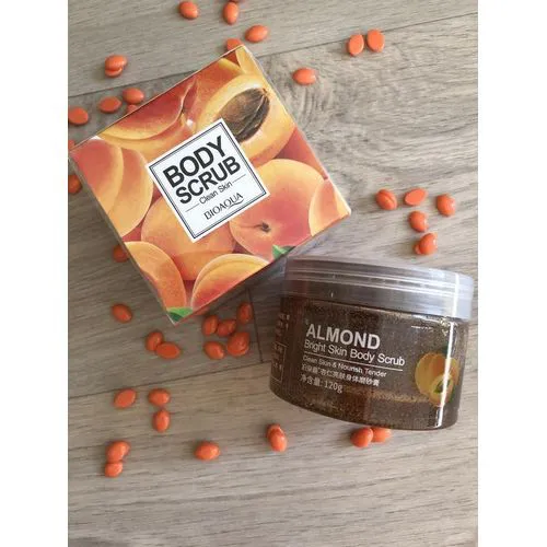 Bio Aqua Natural Exfoliating Smoothing Toning Face Body Almond Scrub