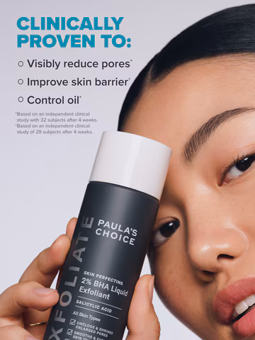 PAULA'S CHOICE SALICYLIC ACID Skin Perfecting 2% BHA Liquid Exfoliant - Rapid Hydrating Super Glowing Skin Tone