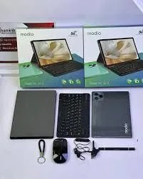 [NEW ARRIVAL]  Modio M38 TABLET 16GBRAM 1TBROM 8,000mAh  Android 11 Dual SIM 10.1inch IPS LCD.  Supports Dual SIM and comes with a mouse, case, keyboard and stylus PEN.