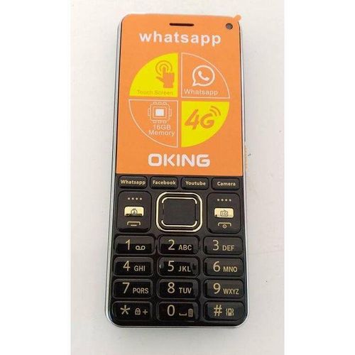 [BRAND NEW] OKING SMART WHATSAPP 4G 16GB memory supports whatsapp and tiktok with dual sim , bright flashlight detachable battery FEATURED PHONES