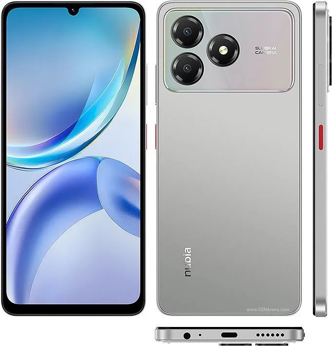 ZTE Blade A36 64GB ROM + 6GB (2+4GB EXTENDED RAM)6.75``HD+ screen display with 90Hz Refresh rate 13mp rear camera 5.0mp selfie 5000mAh battery capacity Dual SIM 4G Android 15 Smart Phones