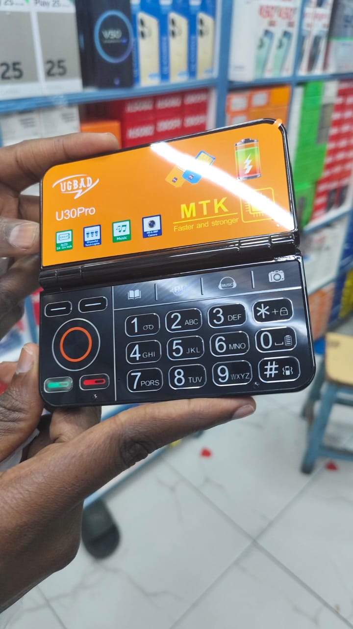 [NEW ARRIVAL!!!]UGBAD U30 Pro Keypad Flip Phone 2500mAh Battery Wireless FM Type -C Charging 2.8 Inches inside 2.4 Inches outside Internet Browser Camera FEATURE PHONE