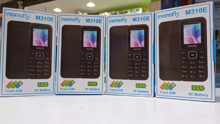 Momofly M310E Triple SIM Feature Phone – Bluetooth, Wireless FM, Torch, 5C Battery