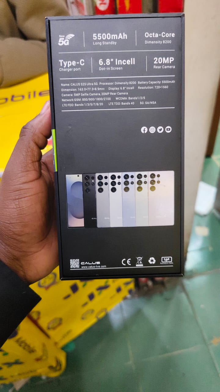 CALUS S25 Ultra 5G, 6.8 Inch Incell Display 6GB RAM+ 64GB ROM, 5MP FRONT+20MP REAR,5500mAh Long Standby Batttery, with TYPE - C Charging and Stylus Pen