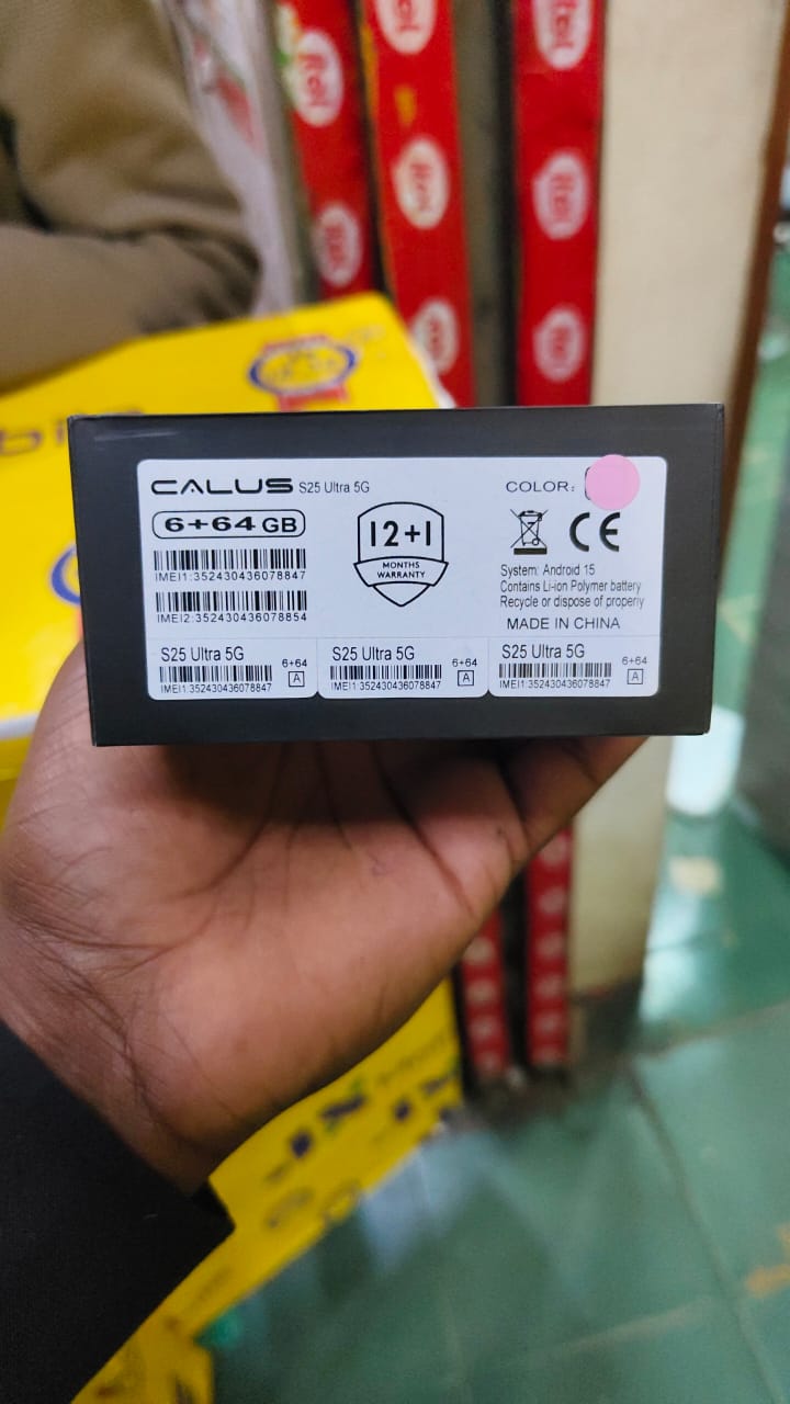 CALUS S25 Ultra 5G, 6.8 Inch Incell Display 6GB RAM+ 64GB ROM, 5MP FRONT+20MP REAR,5500mAh Long Standby Batttery, with TYPE - C Charging and Stylus Pen