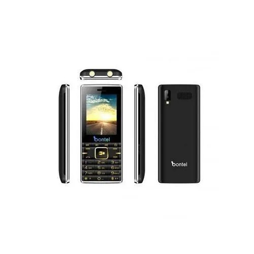 BONTEL Q4 2.8 Inch Big Screen Display, 3000mAh Big Battery, 4 SIM Cards, 32MB RAM, Big Torch, FM Radio, 2G Enabled, Phonebook 2000 Contacts - Feature Phones
