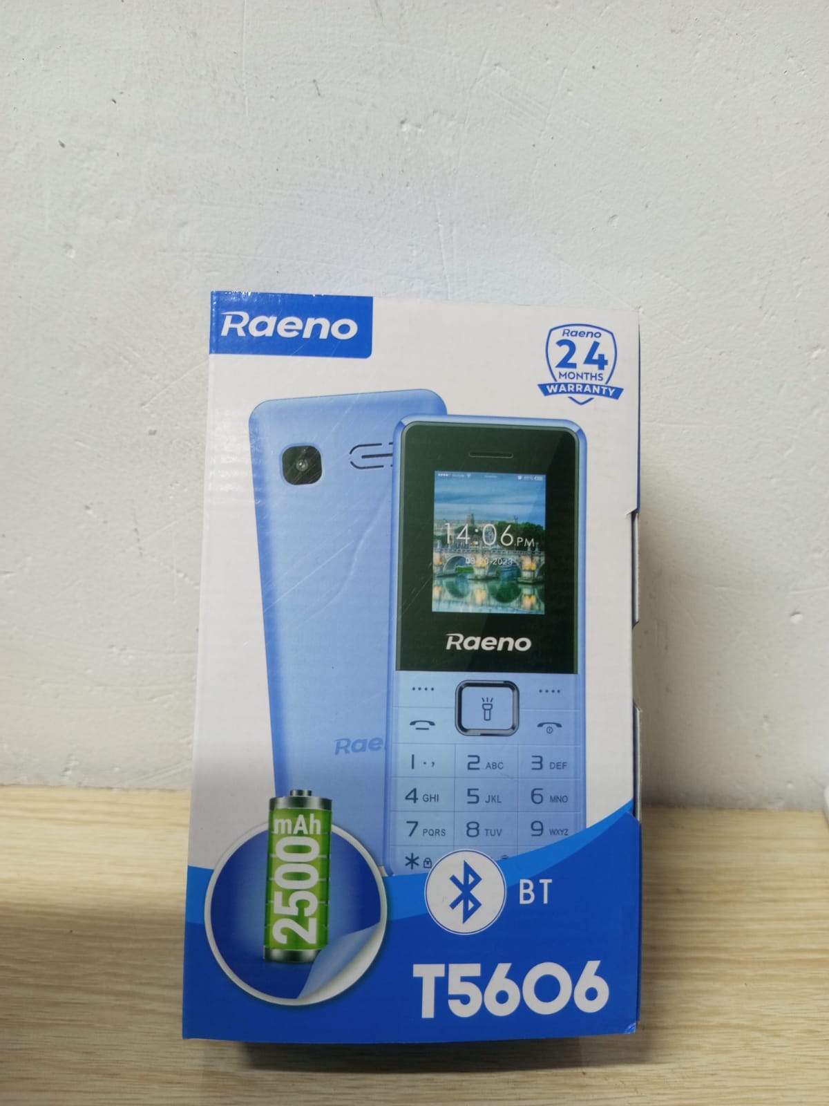 Raeno T5606 Dual sim card 2 sim card slots,Camera, screen display 1.77, Fm Radio, Bluetooth Connectivity kabambe/katululu/mulika mwizi/feature phone.