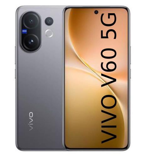 Vivo V60 5G 6.77" 120Hz AMOLED Display 512GB ROM+12GB RAM 50MP+50MP 4K@30fps Camera Snapdragon 7 Gen 4 Chip 6500mAh 90W Batt IP68/69 Dual SIM Fingerprint Type-C Android 15 SMARTPHONE