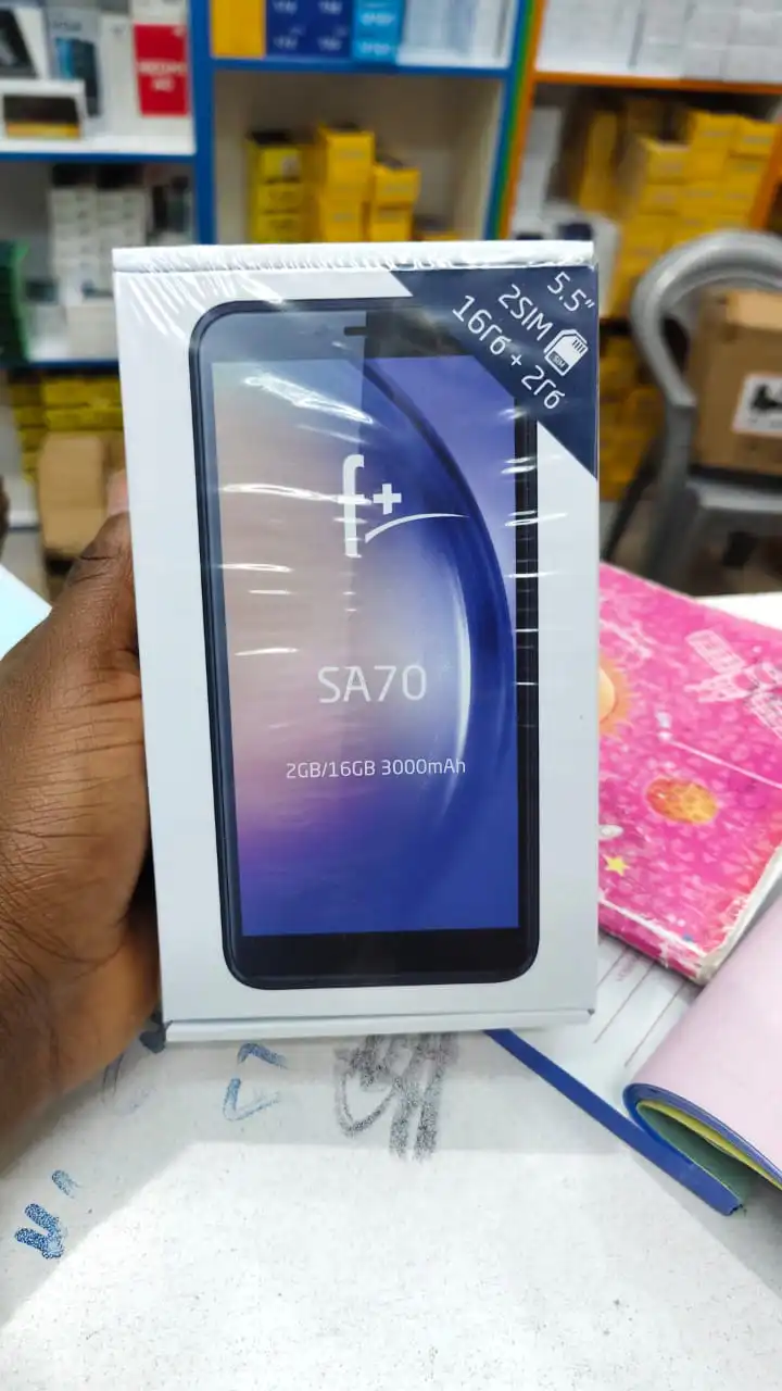 F+ SA70 5.5 INCH DISPLAY WITH 16 ROM AND 2GBRAM DUAL SIM CARD PHONE, 5MP REAR CAMERA & 2MP FRONT CAMERA, 3000mAh BATTERY WITH BLUETOOTH CONNECTIVITY, FM RADIO ANDROID SMARTPHONES