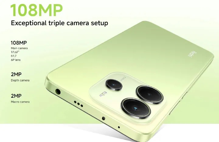 XIAOMI Redmi Note 14 8GB RAM+256GB ROM 6.67" AMOLED 120Hz Display 108MP Camera 5500mAh Battery IP54 Dust and Splash resistant Fingerprint Unlock 33W Fast Charge Smart Phones