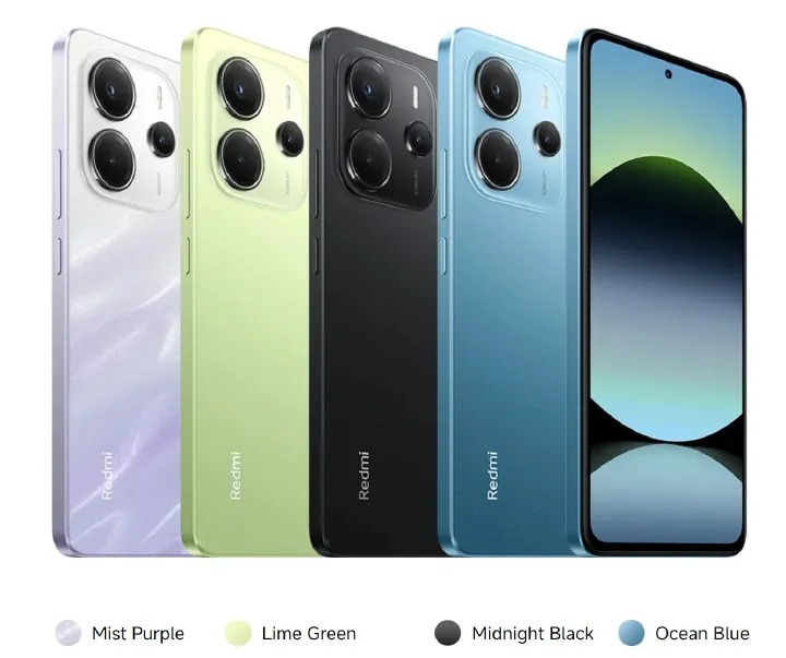 XIAOMI Redmi Note 14 8GB RAM+256GB ROM 6.67" AMOLED 120Hz Display 108MP Camera 5500mAh Battery IP54 Dust and Splash resistant Fingerprint Unlock 33W Fast Charge Smart Phones