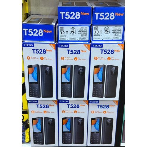 [NEW ARRIVALS!!] TECNO T528 SCREEN 3.0” STORAGE 16MB ROM+8MB RAM, FM RADIO,DUAL SIM,KING VOICE 2500MAH BATTERY CAPACITY,TYPE C CHARGER,CAMERA,NEW ARRIVAL KABAMBE/KATULULU/MULIKA MWIZI FEATURE PHONE