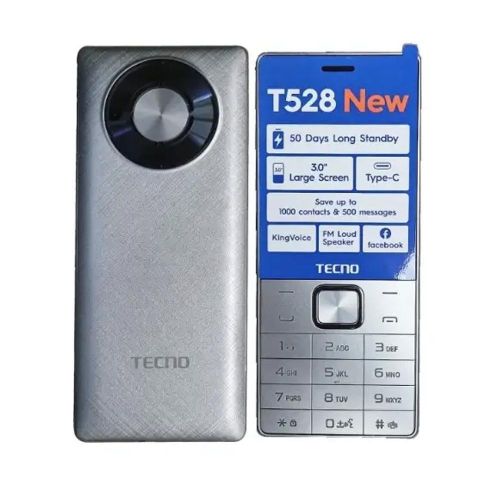 [NEW ARRIVALS!!] TECNO T528 SCREEN 3.0” STORAGE 16MB ROM+8MB RAM, FM RADIO,DUAL SIM,KING VOICE 2500MAH BATTERY CAPACITY,TYPE C CHARGER,CAMERA,NEW ARRIVAL KABAMBE/KATULULU/MULIKA MWIZI FEATURE PHONE