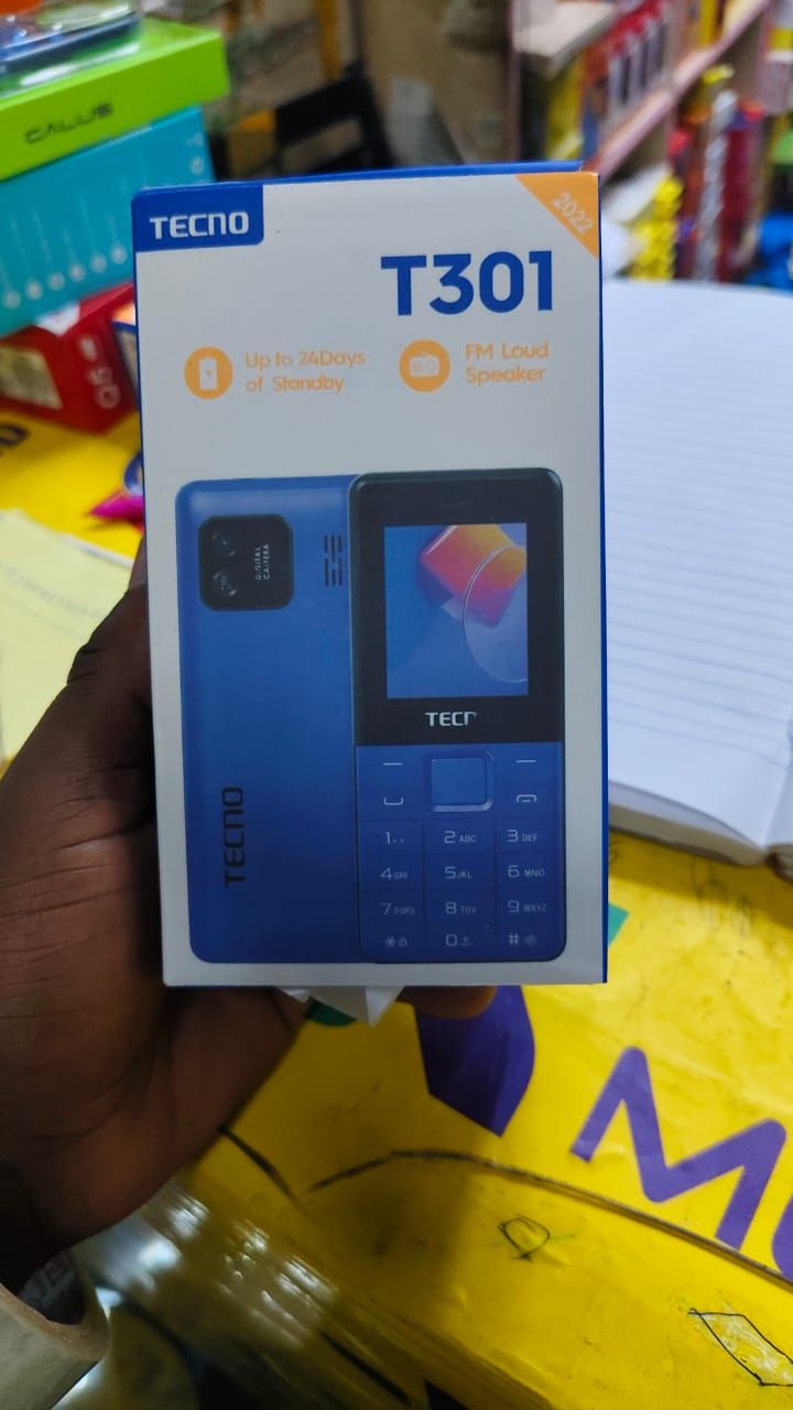 [NEW ARRIVAL!!!]TECNO T301, (Dual Sim) FM, KABAMBE Phone /Katululu /Mulika mwizi PHONE, Torch, Memory Card Slot , FM Radio with Loudspeaker and battery with up to 24 Days of Standby FEATURED PHONE