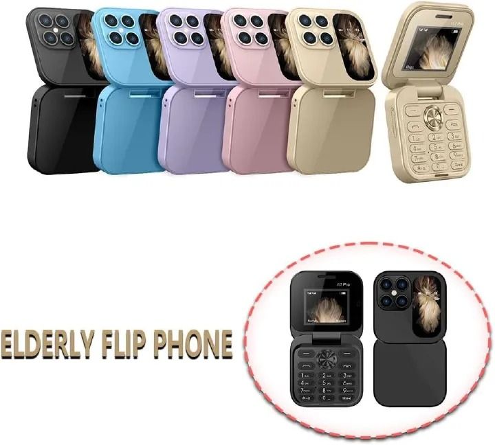 [NEW ARRIVAL!!]i17 PRO FLIP PHONE DUAL SIM CARD TWO - 2 SIM CARD SLOT BATTERY 1000MAH FM RADIO 1.77 INCH SCREEN DISPLAY FOLDABLE PHONE NEW ARRIVAL ON OFFER KABAMBE featured phones