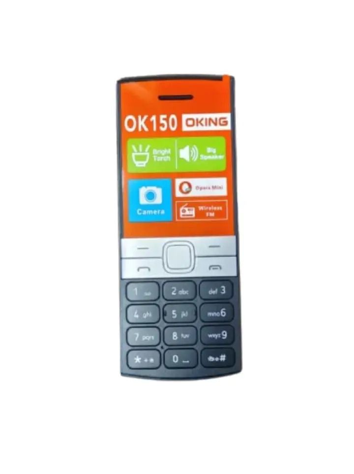 [NEW ARRIVALS!!]OKING OK150 SCREEN DISPLAY 1.77’’ DUAL SIM CARD WIRELESS FM CAMERA BRIGHT TORCH BIG SPEAKER KABAMBE/MULIKA MWIZI/BUTTON PHONE/FEATURED PHONE ON OFFER