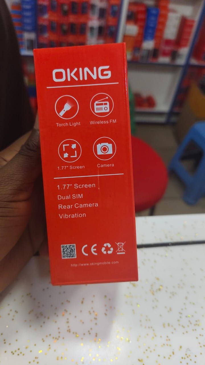 [NEW ARRIVALS!!]OKING OK150 SCREEN DISPLAY 1.77’’ DUAL SIM CARD WIRELESS FM CAMERA BRIGHT TORCH BIG SPEAKER KABAMBE/MULIKA MWIZI/BUTTON PHONE/FEATURED PHONE ON OFFER