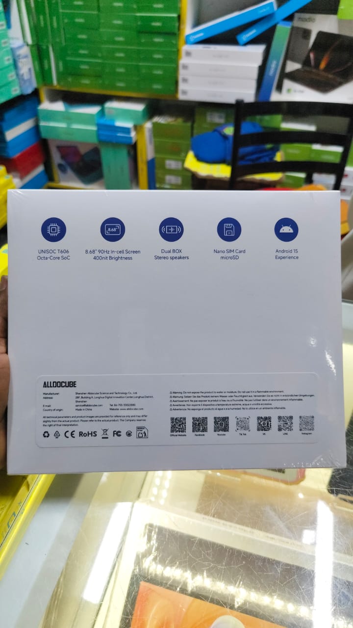 [NEW ARRIVAL!!!!] BRAND NEW Alldocube iplay 60 tab unisocT606octacore SoC 8.68''90Hz in cell screen  400nit Brightness Dual BOX Stereo Speakers Nano SIM Card microSD Android 15 experience TABLET