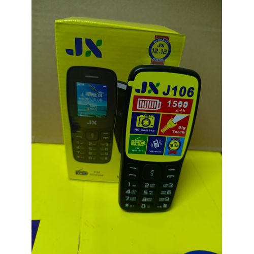 [NEW ARRIVAL!!!]JX J106 DUAL SIM PHONE 1500MAH BATTERY CAPACITY WIRELESS FM, BIG TORCH , SCREEN DISPLAY 1.77" KABAMBE/KATULULU/MULIKA MWIZI/BATTON/FEATURE PHONE