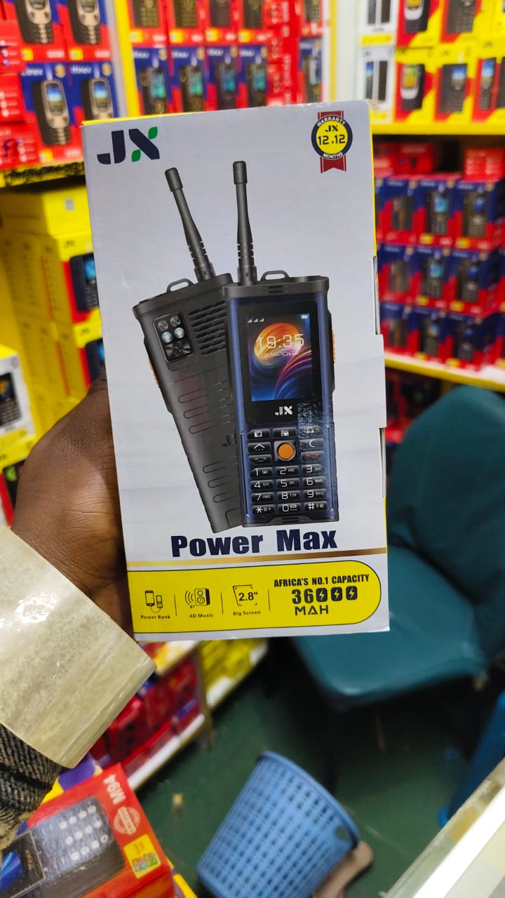 [NEW ARRIVAL!!]JX power max, TRIPLE SIM CARD PHONE 2.8" - 32MB+32MB (Dual SIM), Big Torch, 4D Music and powebank equipped Big Battery-36000mAh featured phone