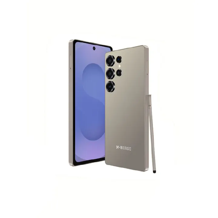 LATEST M-HORSE S25 Ultra 6.6'' HD + incell 128GB RAM + 8GB ROM 5MP Front camera +8MP Rear camera 5000mAh battery capacity with stylus pen side fingerprint UNLOCK Android 14 smartphone +FREE EARPODS