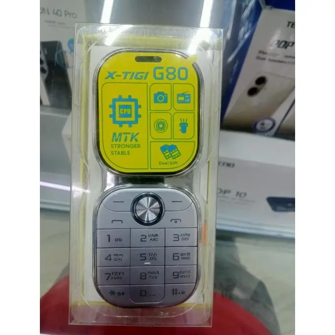 [NEW ARRIVALS]X-TIGI G80 2.0 Inch Big Screen Display, 1000mAh Big Battery, DUAL SIM Cards, 32MB RAM, Big Torch, FM Radio, 2G Enabled, Phonebook 2000 Contacts - Feature Phones
