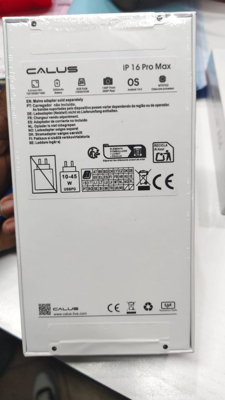 [NEW ARRIVAL!!]Calus ip16 Pro Max  128GB ROM + 8GB RAM 6.9-inch IPS LCD screen display and 5500mAh battery capacity OCTA-CORE Processor 26MP dual main camera + 13MP Selfie Android Smartphone
