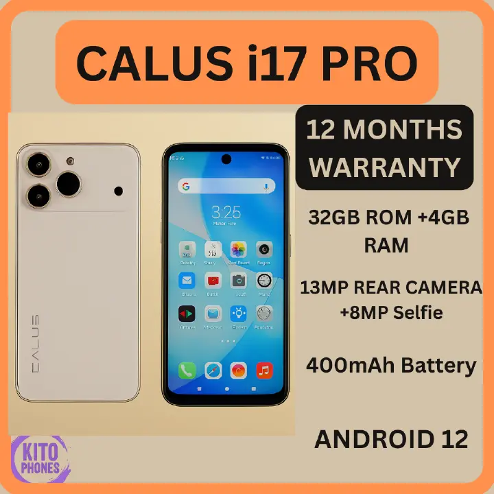 [NEW ARRIVAL]Calus i17 Pro  Android 12 smartphone 32gb Rom + 4gb Ram 6.0 inches IPS LCD screen display 4000mAh battery capacity OCTA-CORE Processor 13mp dual main camera+ 8mp selfie android smartphone