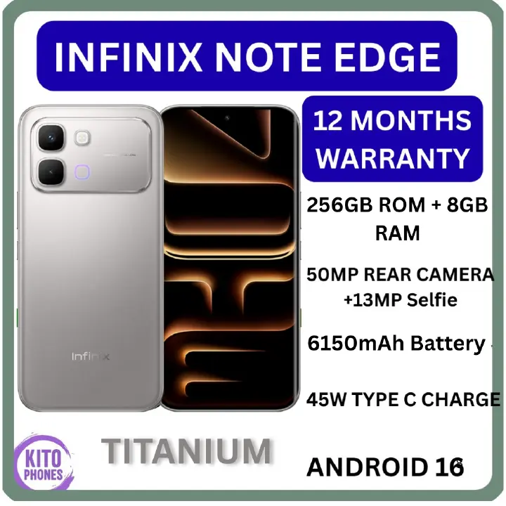 [NEW ARRIVALS!!] INFINIX NOTE EDGE 256GB ROM+8GB RAM 6.78" 120Hz AMOLED DISPLAY 6150mAh BATTERY 50MP +13MP SELFIE World’s 1st MediaTek Dimensity 7100 45W Type-C Charge Android smartphone +FREE GIFTS!!