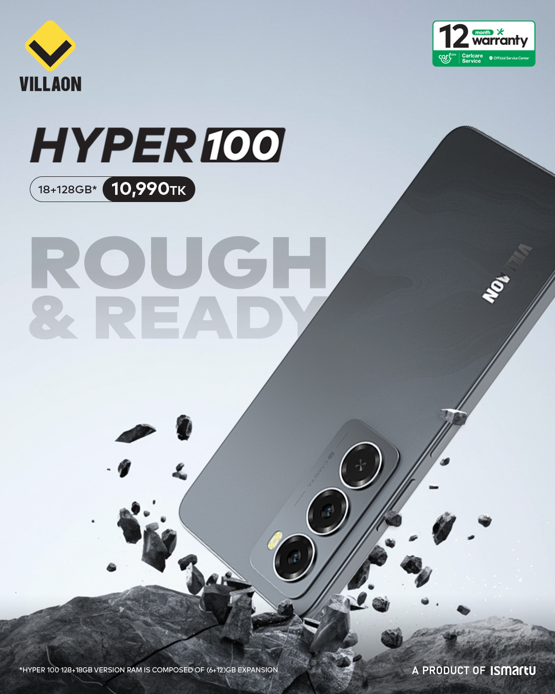 [NEW ARRIVAL] VILLAON HYPER 100 STORAGE 64GB ROM+8GB RAM BATTERY 5000MAH SCREEN 6.75’’ 13MP SUPER HDR CAMERA FINGERPRINT SLIM BODY