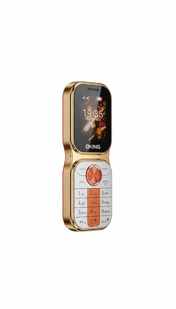 OKING OK-G80 2.0 Inch Big Screen Display, 1000mAh Big Battery, DUAL SIM Cards, 32MB RAM, Big Torch, FM Radio, 2G Enabled, Phonebook 2000 Contacts - WITH WIRELESS FM,PHONE LANYARD +COVER