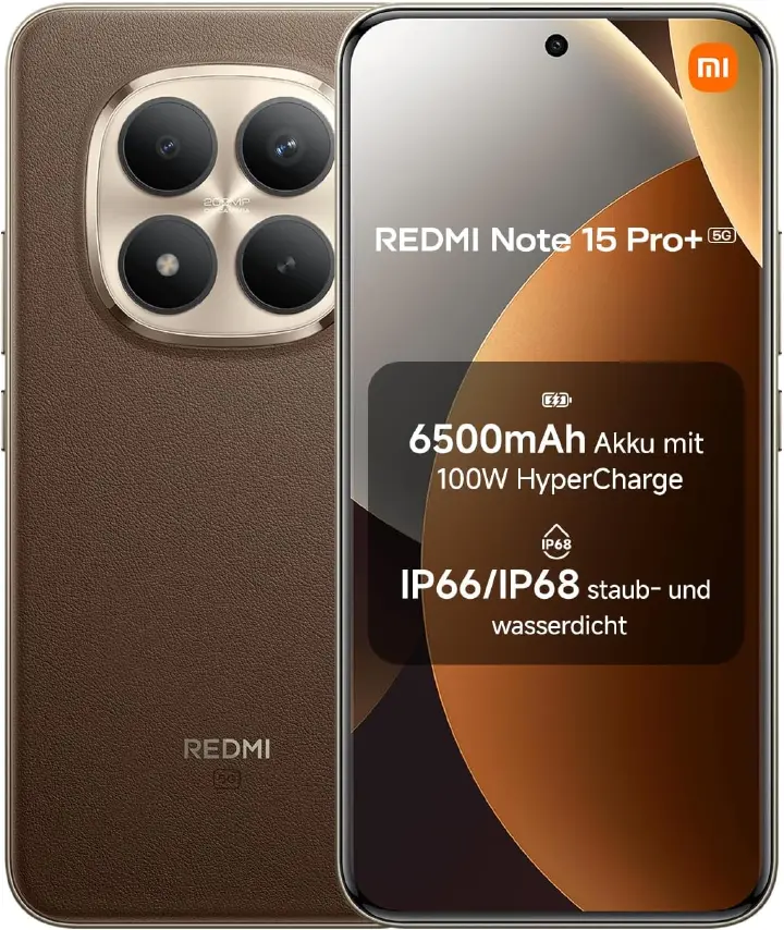 [NEW ARRIVAL!!!] XIAOMI Redmi Note 15 Pro+ 5G 512GB +12GB 6.83" 120Hz AMOLED Display (200+8)MP Rear Camera 32MP SELFIE 6500mAh Battery 100W Charge On-Screen Dual SIM Gorilla Glass Android