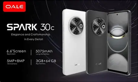 [ BRAND NEW ] OALE SPARK 30C, 3GB RAM and 64GB GB, 8MP + 5MP CAMERA, 5000MAH, SIDE FINGERPRINT, DUAL SIM, 6.6 IPS LCD. octa-core processor Dual SIM  smartphones