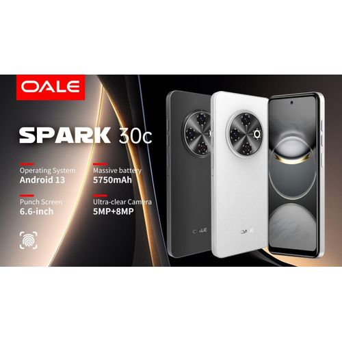 [ BRAND NEW ] OALE SPARK 30C, 3GB RAM and 64GB GB, 8MP + 5MP CAMERA, 5000MAH, SIDE FINGERPRINT, DUAL SIM, 6.6 IPS LCD. octa-core processor Dual SIM  smartphones