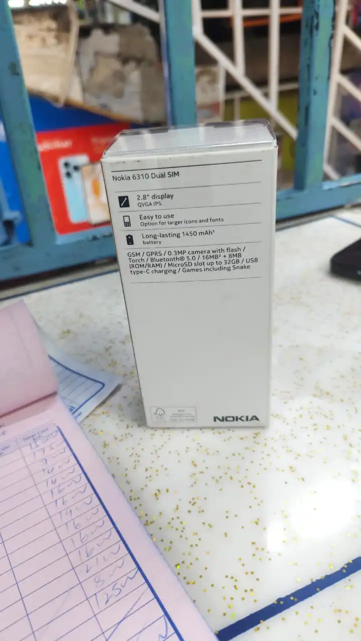 [NEW ARRIVALS!!!]Nokia 6310 2021  2.8" Screen Dual SIM Phone 4g Call Rear Camera 0.5MP Shock Resistant and Durable Super Strong Signal Long Battery Backup Phone Memory Card Supported Featured phone