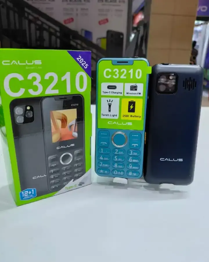 [NEW ARRIVALS!!!!]CALUS C3210 phone 1.77" screen 25BI Battery wireless FM Torch light dual sim bright torch CALUS smart live Type C charging featured phone