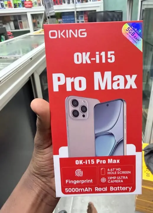 [NEW ARRIVALS!]OKING OK-i15 PRO MAX 64GB ROM+ 5GB (2+3GB )EXTENDED RAM 13MP+8MP ULTRA CAMERA, 5000MAH REAL BATTERY 6.67" HD+ INCELL PUNCH HOLE SCREEN, ANDROID PHONE SMARTPHONES