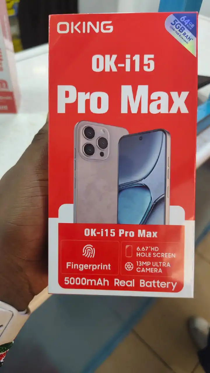 [NEW ARRIVALS!]OKING OK-i15 PRO MAX 64GB ROM+ 5GB (2+3GB )EXTENDED RAM 13MP+8MP ULTRA CAMERA, 5000MAH REAL BATTERY 6.67" HD+ INCELL PUNCH HOLE SCREEN, ANDROID PHONE SMARTPHONES