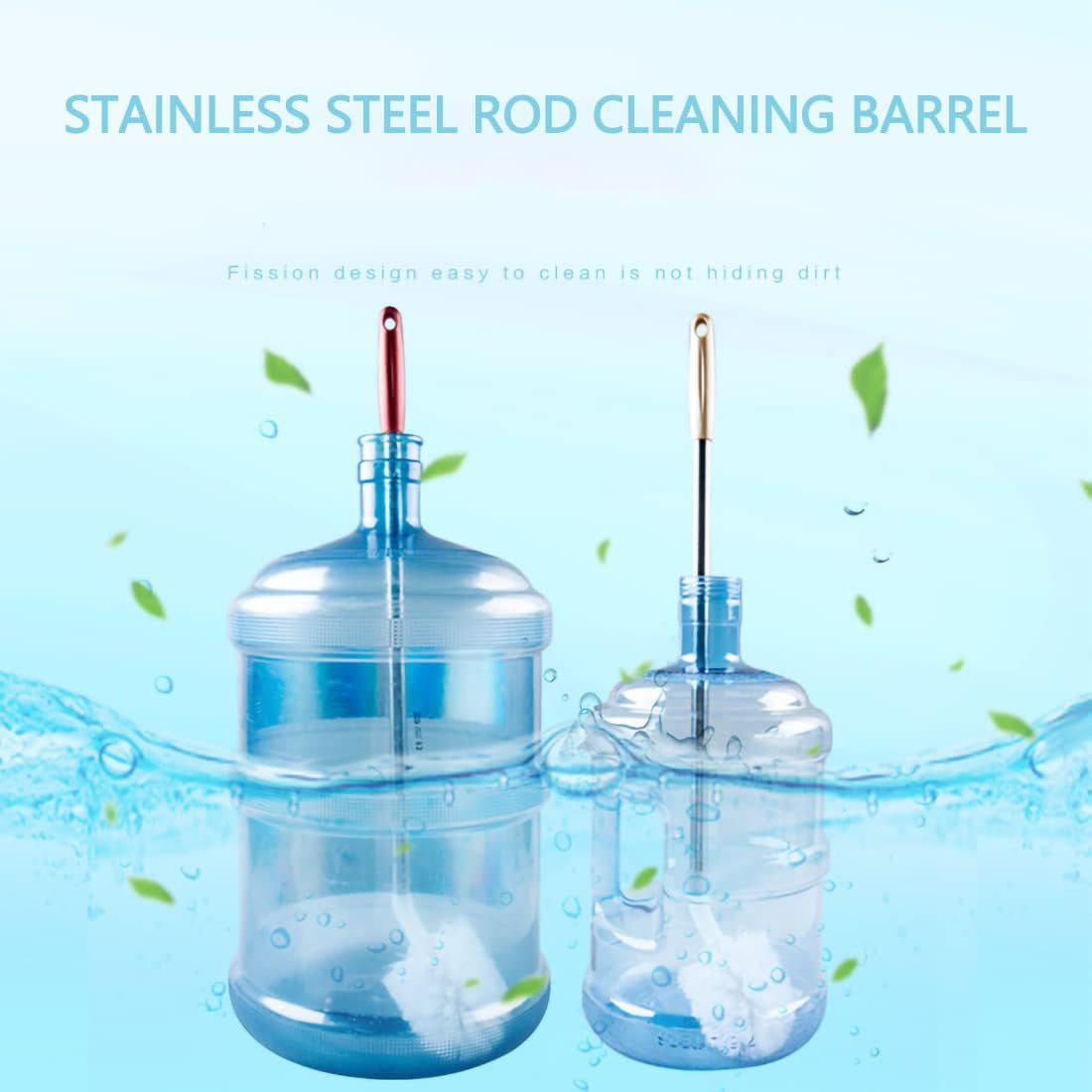 L-Shaped barrel magic brush 
 With L-shaped design, this kitchen scrub brush can clean the narrow areas which other normal brush cannot reach.
 Material: Advanced 304 STAINLESS STEEL