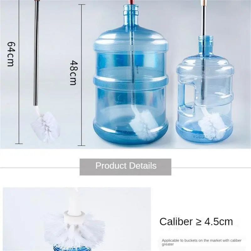 L-Shaped barrel magic brush 
 With L-shaped design, this kitchen scrub brush can clean the narrow areas which other normal brush cannot reach.
 Material: Advanced 304 STAINLESS STEEL