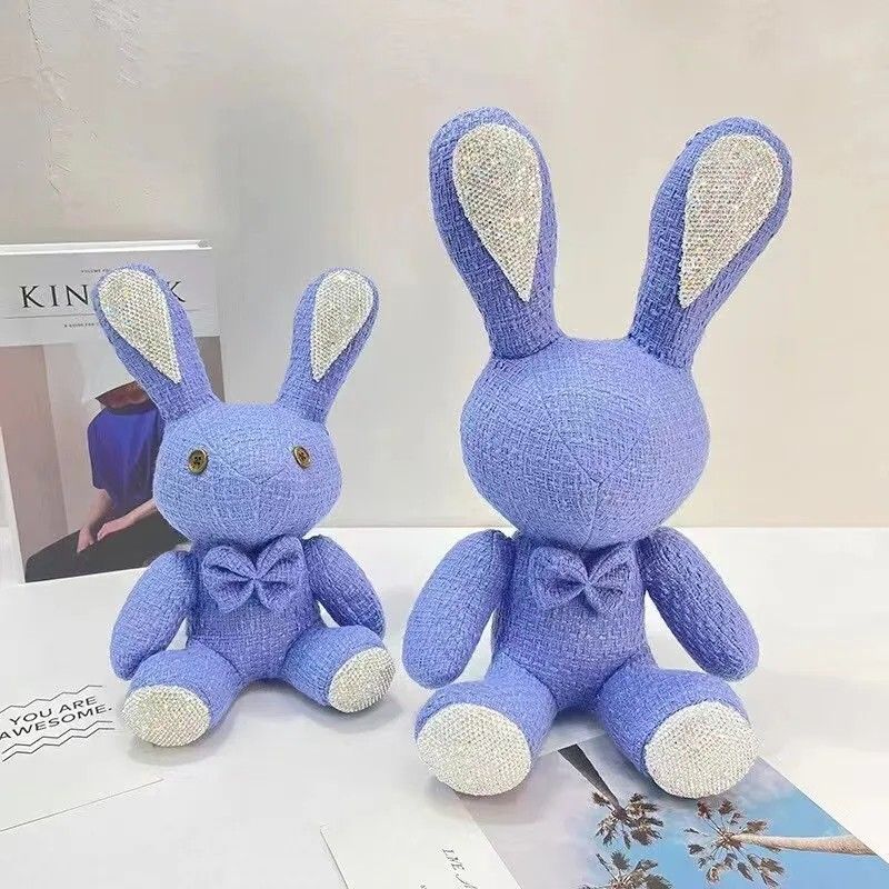 New Luxury Diamond Fragrant Rabbit Plush Pendant High Quality Soothing Doll Christmas Birthday Gi safe, soft, and comfortable, suitable for both adults anft, kids dolls, kids birthday gift, kids gift