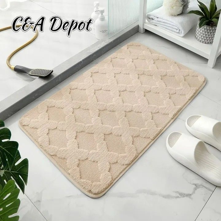 Floor Mat, Bathroom Entrance Door Mat, Anti-slip Floor Mat, Soft Foot Mat, Absorbent bathroom mat, Carpets For Living Room Rugs Kitchen Mat Home Decor                                                 .