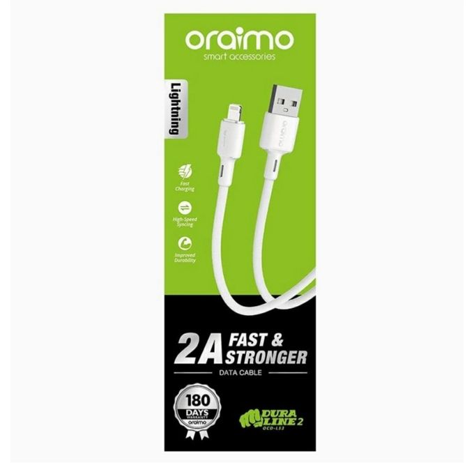 Oraimo OCD-L53 IPhone USB Cable 2.1A Fast Charging & High-Speed Syncing